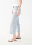 FDJ- Embroidered Pull-on Wide Crop Denim