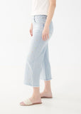 FDJ- Embroidered Pull-on Wide Crop Denim