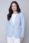 Carre Noir - Blue Pinstripe Blazer