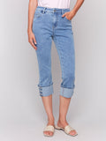 Charlie B- Jeans with Snap Bottom
