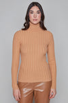 Carre Noir- Camel Turtle Neck