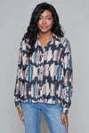 Carre Noir- Abstract Blouse