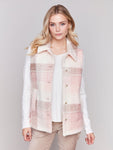 Charlie B - Bucle Plaid Long Vest