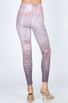 MRENA- Ombre Pink Animal Print Legging