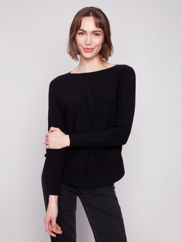 Charlie B- Boat Neck Long Sleeve