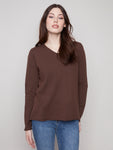 Charlie B- Basic Long Sleeve V-Neck