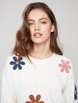 Charlie B-Sweater with Boucle Flowers