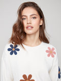 Charlie B-Sweater with Boucle Flowers