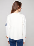 Charlie B-Sweater with Boucle Flowers