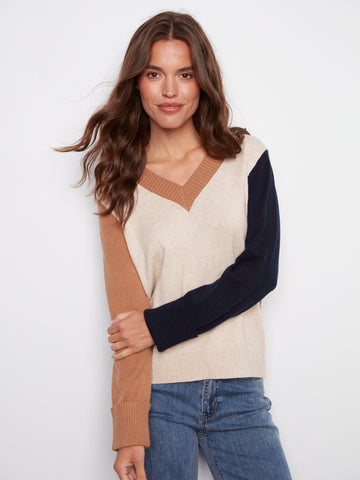 Charlie B- Clour Block Sweater