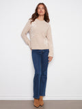 Charlie B- Oat Mock Neck Sweater