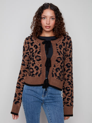Charlie B- Bow Tie Front Cardigan