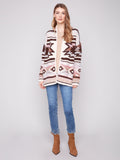 Charlie B - Long Jacquard Cardigan