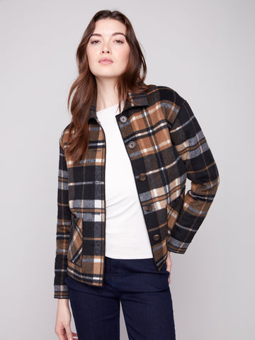 Charlie B- Reversible Plaid Jacket