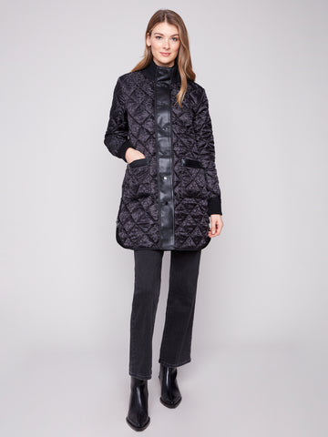Charlie B- Reversible Quilted Puffer Jacket