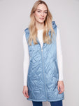 Charlie B - Long Pearlized Puffer Vest