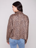 Charlie B- Leopard Print Scuba Coat