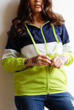 KAii - Colorblock zip-up hooded wind jacket