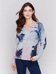 Charlie B - Plushy Abstract Print Sweater