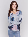 Charlie B - Plushy Abstract Print Sweater