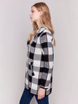 Charlie B- Knit Plaid Jacket