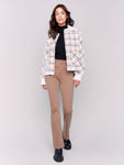 Charlie B-Short Plaid Knit Jacket