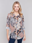 Charlie B- Printed Blouse