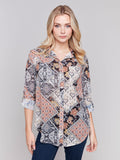 Charlie B- Printed Blouse