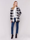 Charlie B- Knit Plaid Jacket