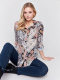 Charlie B- Printed Blouse