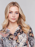 Charlie B- Printed Blouse