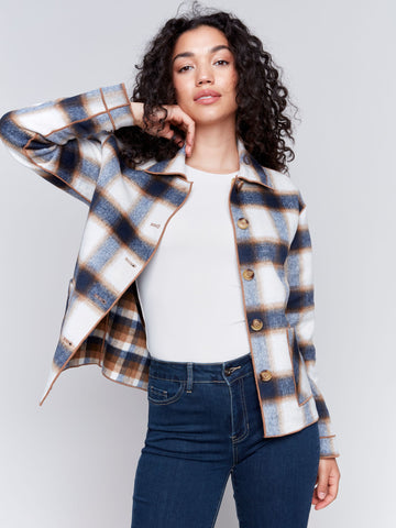 Charlie B - Reversible Plaid Jacket