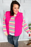 Haptics - You Got This Hot Pink Puffer Vest