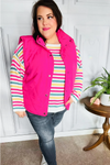 Haptics - You Got This Hot Pink Puffer Vest