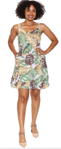 Papa Fashions - Printed Short Dress