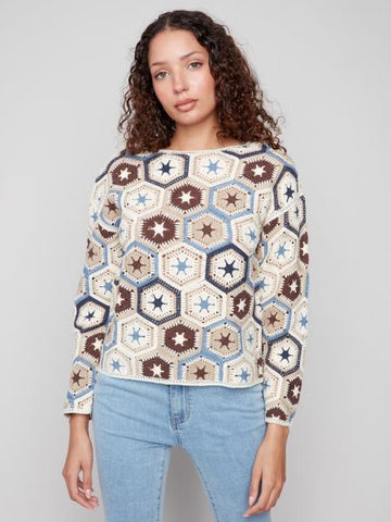 Charlie B - Multicoloured Crochet Top