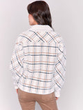 Charlie B-Short Plaid Knit Jacket