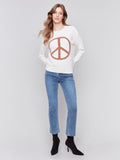 Charlie B- Peace Sign Sweater