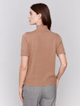 Charlie B - Mock Neck Short Sleeve Sweater