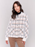 Charlie B-Short Plaid Knit Jacket