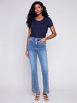 Charlie B- Embroidered Bell Bottom Jean