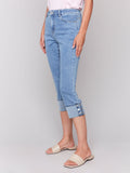 Charlie B- Jeans with Snap Bottom