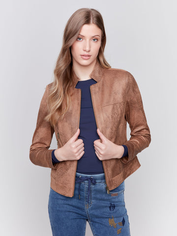 Charlie B - Faux Suede Jacket