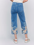 Charlie B- Flare Leg Pant with Lace