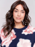 Charlie B - Hairy Floral Jacquard Sweater