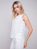 Charlie B- Linen Blouse