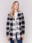 Charlie B- Knit Plaid Jacket