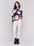 Charlie B - Hairy Floral Jacquard Sweater