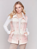 Charlie B - Bucle Plaid Long Vest